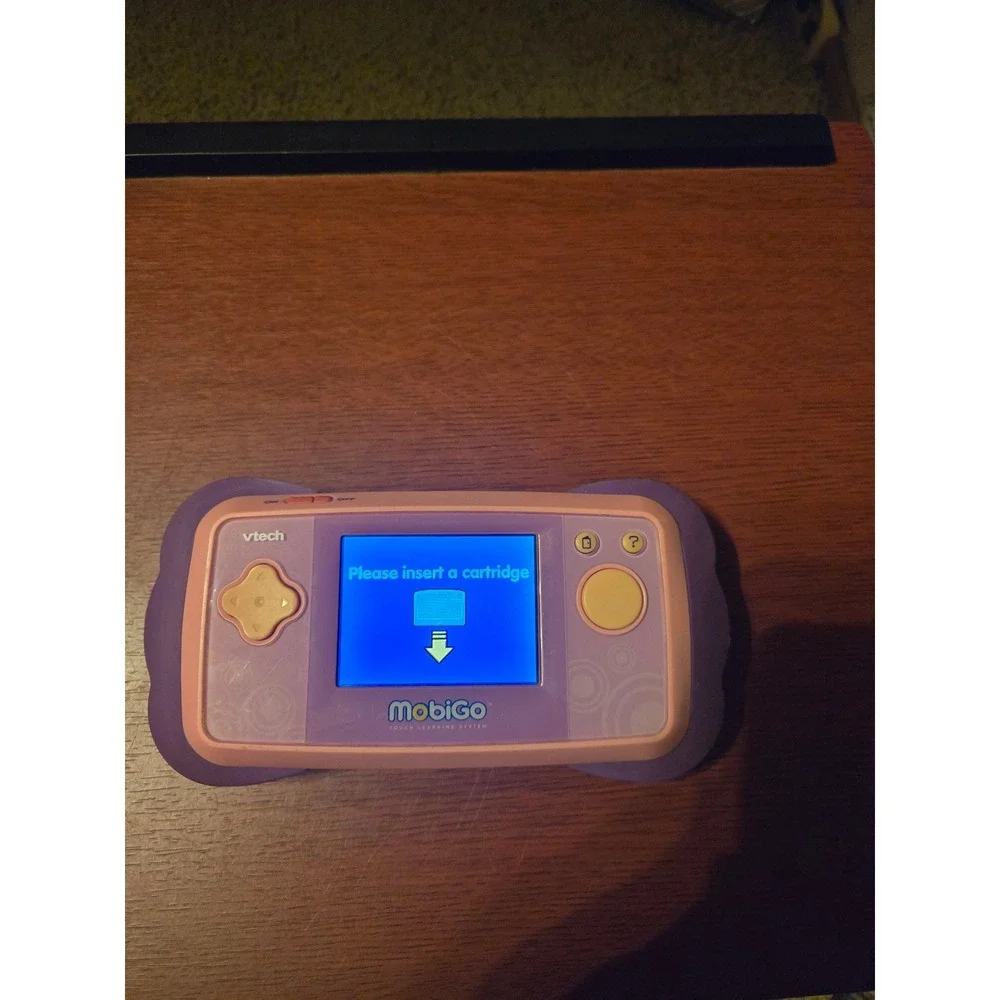 VTech MobiGo Touch Learning System Pink Purple Handheld Educational Console Game